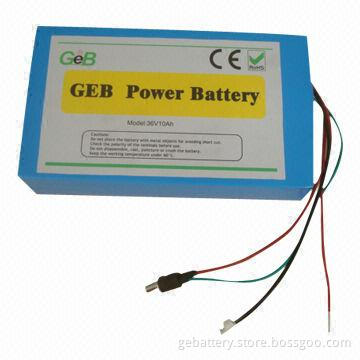 36V/10Ah Storage Battery, Available in Various Sizes